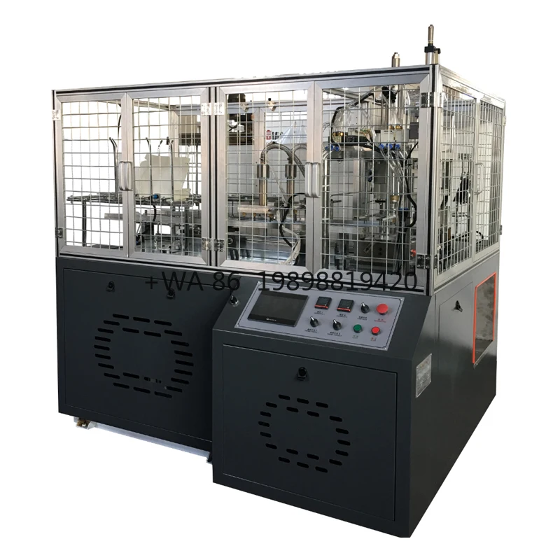 Máquina formadora de cajas de papel Kraft automática de alta calidad con caja de papel de alta velocidad