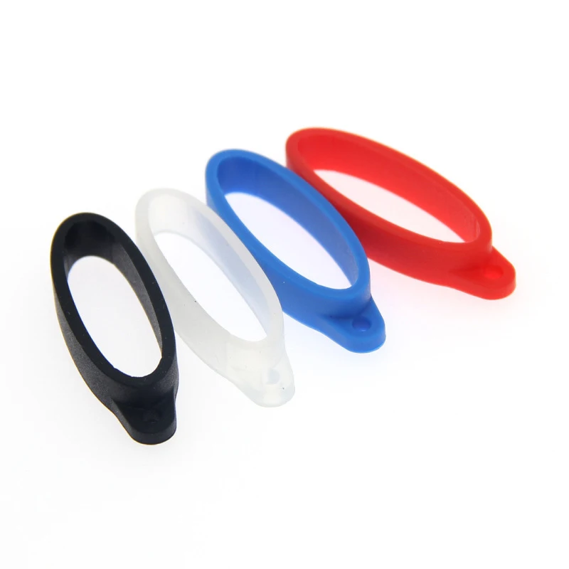 40mm Silicone Ring Lanyard Ring With Hole For Box Mechanical Rod Accessories Rope Hanging Loop Keychain