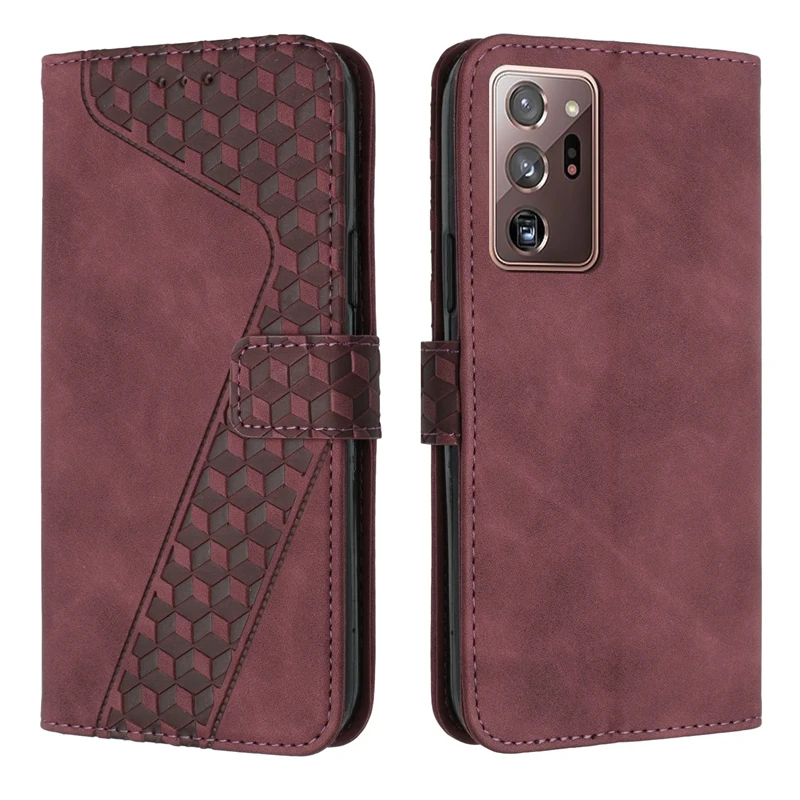 For Samsung Galaxy Note 20 Ultra 5G Case Geometric Leather Wallet Case For Etui Samsung Note20 Ultra 8 9 10+ 10 Lite Phone Cover