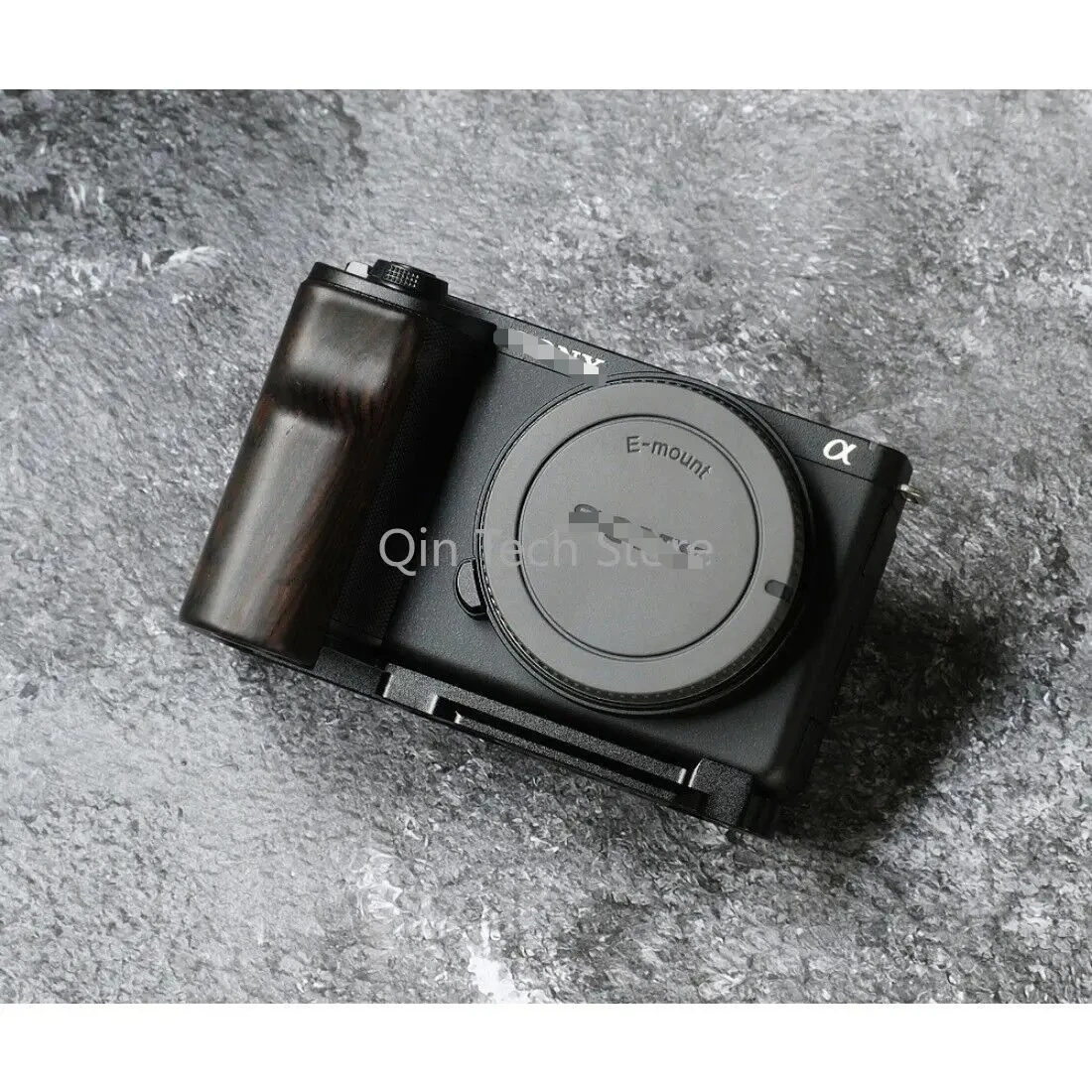 ไม้มะเกลือเบิร์ชวอลนัทมือจับปล่อยเร็วแผ่นยึดรูปตัวแอลสำหรับ Sony ZV-E10 II M2อุปกรณ์ถ่ายภาพที่จับกล้องถ่ายรูป