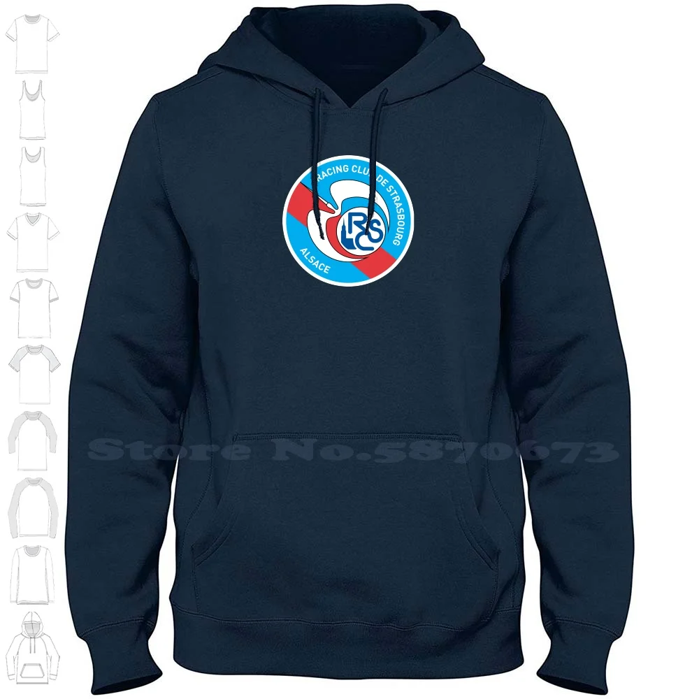 Strasbourg Logo High-quality Hoodie 100% Cotton Sweatshirt