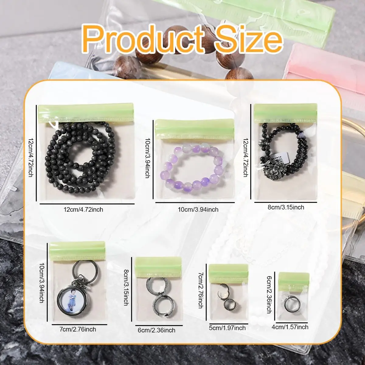 28x حقائب مجوهرات صغيرة حقيبة مجوهرات للسفر لقلادة المعلقات الخلخال #6