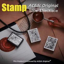 ACEdc Postage Stamp Magnetic Push Slider Acedc Fidget ACEdc Atsu Push Card Gamer Cartby