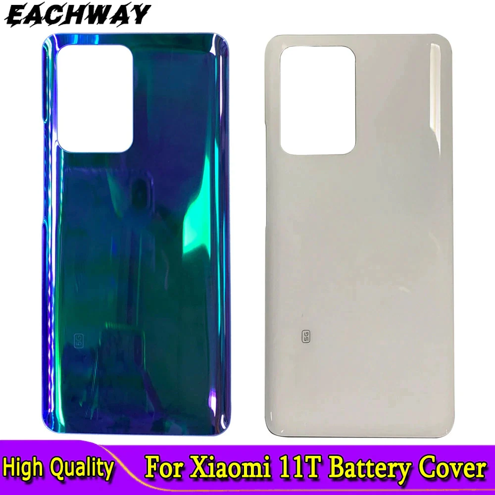 New For Xiaomi 11T Pro Back Battery Cover Rear Door Housing Case For Xiaomi Mi 11T 21081111RG Battery Cover Replacement