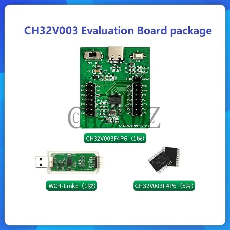 100% Original CH32V003 Development Board Kit CH32V003 F4P6-EVT Evaluation Board