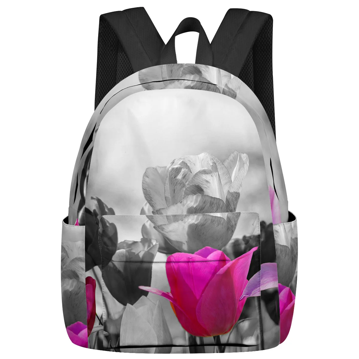 

Colorful Tulips Spring Feminina Backpacks Teenagers Student School Bags Laptop Custom Backpack Men Women Female Travel Mochila