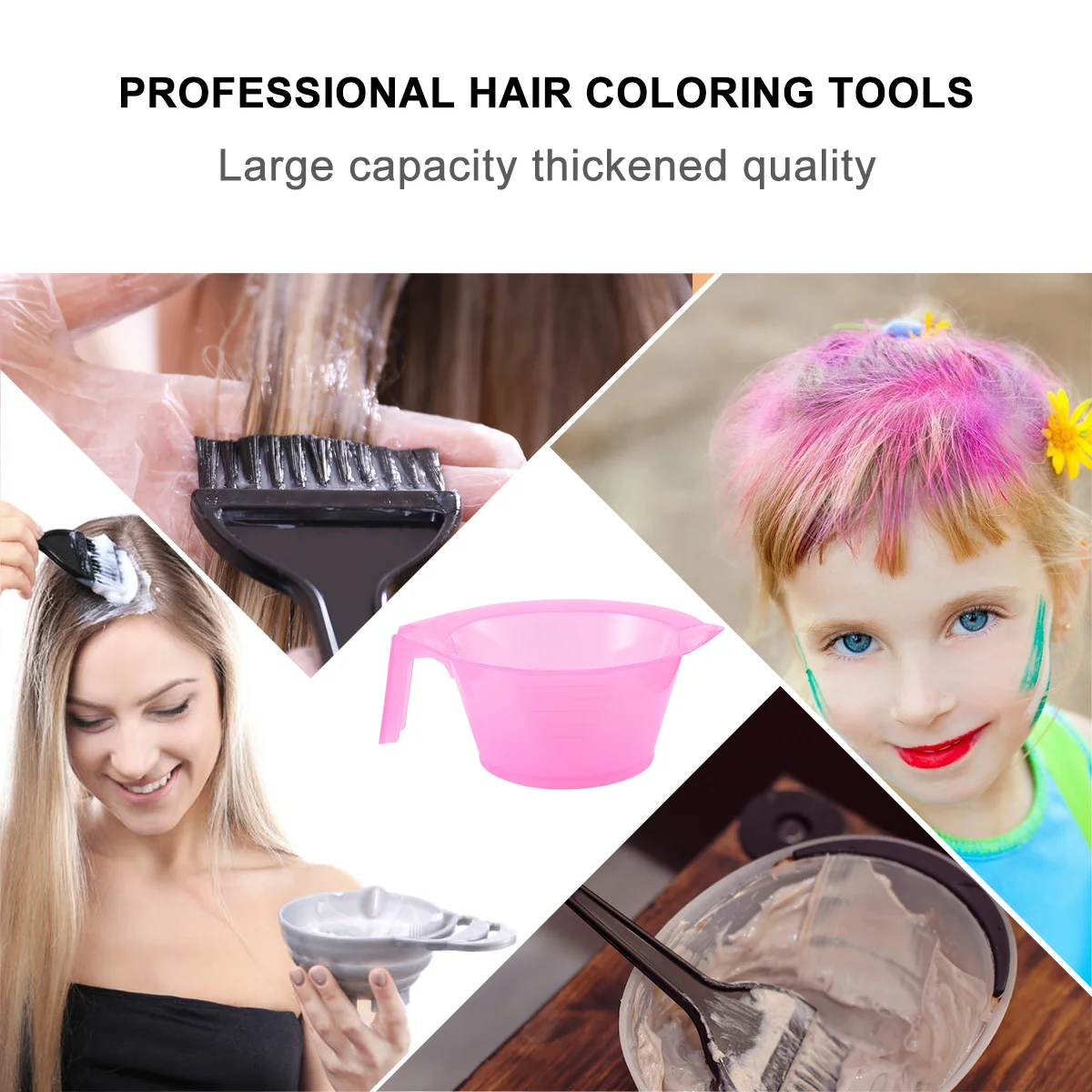 3pcs Hair Color Mixing Bowl DIY Hair Dye Hair Coloring Bowl Sturdy Hair Tint Cup with Handle for Salon Barbershop Hairdressers ( - Image 5