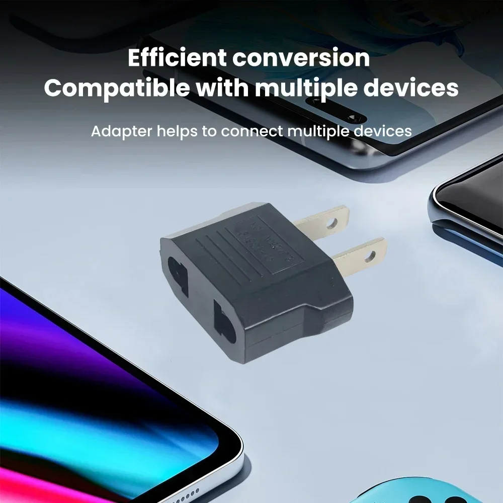 3/5/10pcs ยุโรปยูโร EU ไปยัง US USA Plug Travel Charger Adapter Outlet Converter ประเภท C ปลั๊กไฟฟ้าซ็อกเก็ต AC Outlet