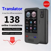 Dispositivo traductor de idiomas Soporte de traducción AI ChatGPT Traducción de 138 idiomas Traducción de voz bidireccional en tiempo real con