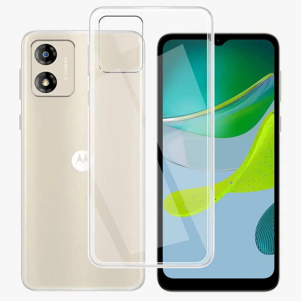 Funda de silicona transparente para Motorola Moto E13, carcasa de TPU suave para Motorola E13, Moto E13 E 13