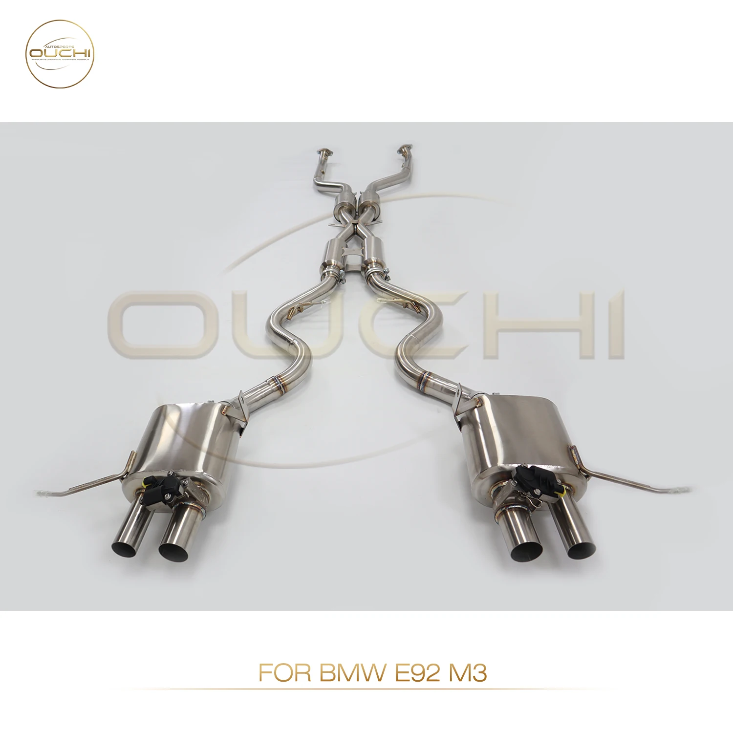 OUCHI Stainless Steel Exhaust System Performance Catback For BMW E90 E91 E92 E93 335i 3.0T 2004-2013 Muffler With Valve