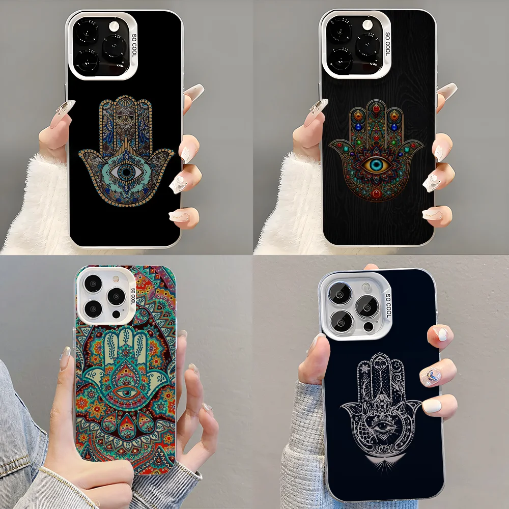 

Hamsa Hand of Fatima Phone Case Phone Case For iPhone 14 16 15 11 12 13 Pro Max Mini Plus Shockproof Cover