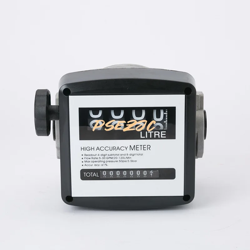 Gas Station Fuel Gauge Four Digit Flow Meter Mechanical Diesel Pump Accessories
