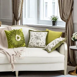 Green Light Luxury Pillow Cover Decorative Flower Jacquard Patchwork Cushion Cover Nordic Modern Cojines Decorativos Para Sofá