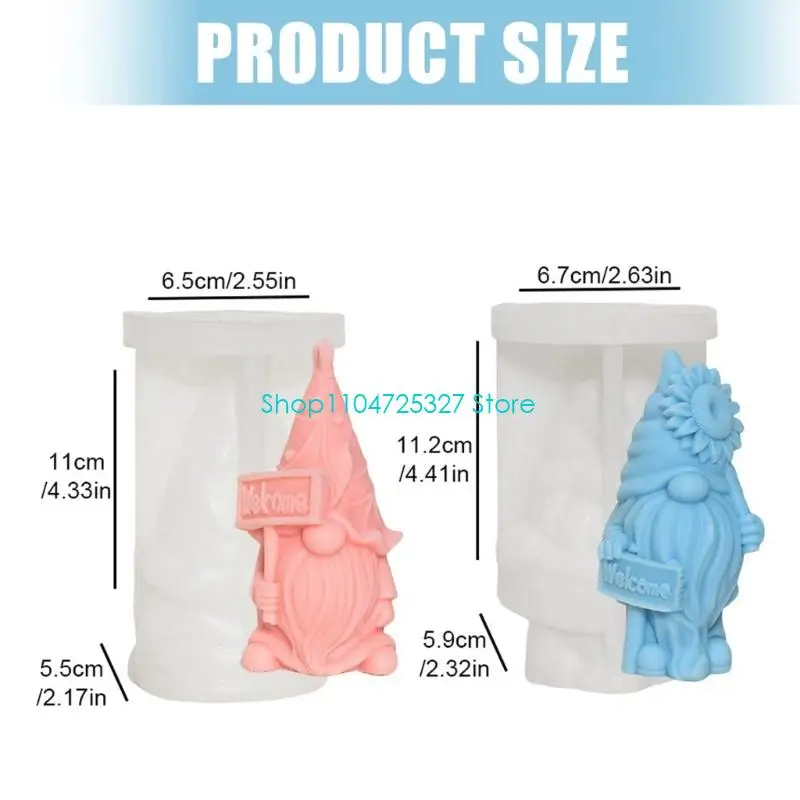 D8KF DIY تجميع مواد الصياغة 2 مجموعة المطاط الصناعي سانتا عيد الميلاد #6