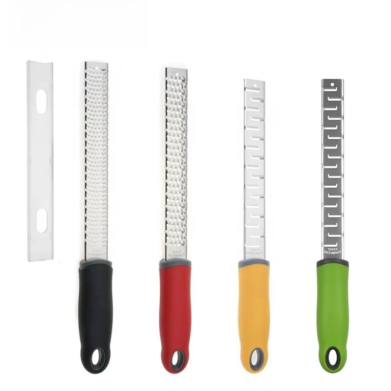 Stainless steel cheese grater with TPR soft handle the best cheese slicer in the kitchen