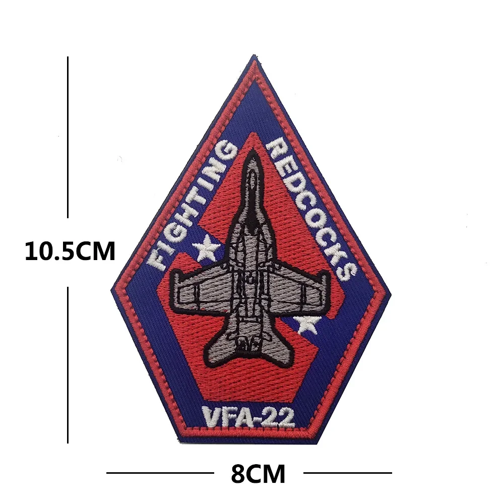 VFA-41 VF-31 Tactical Cat ricamo Hook & loop patch F-14 Cats Squadron Magic Stickers distintivi di stoffa Appliques di equipaggiamento militare