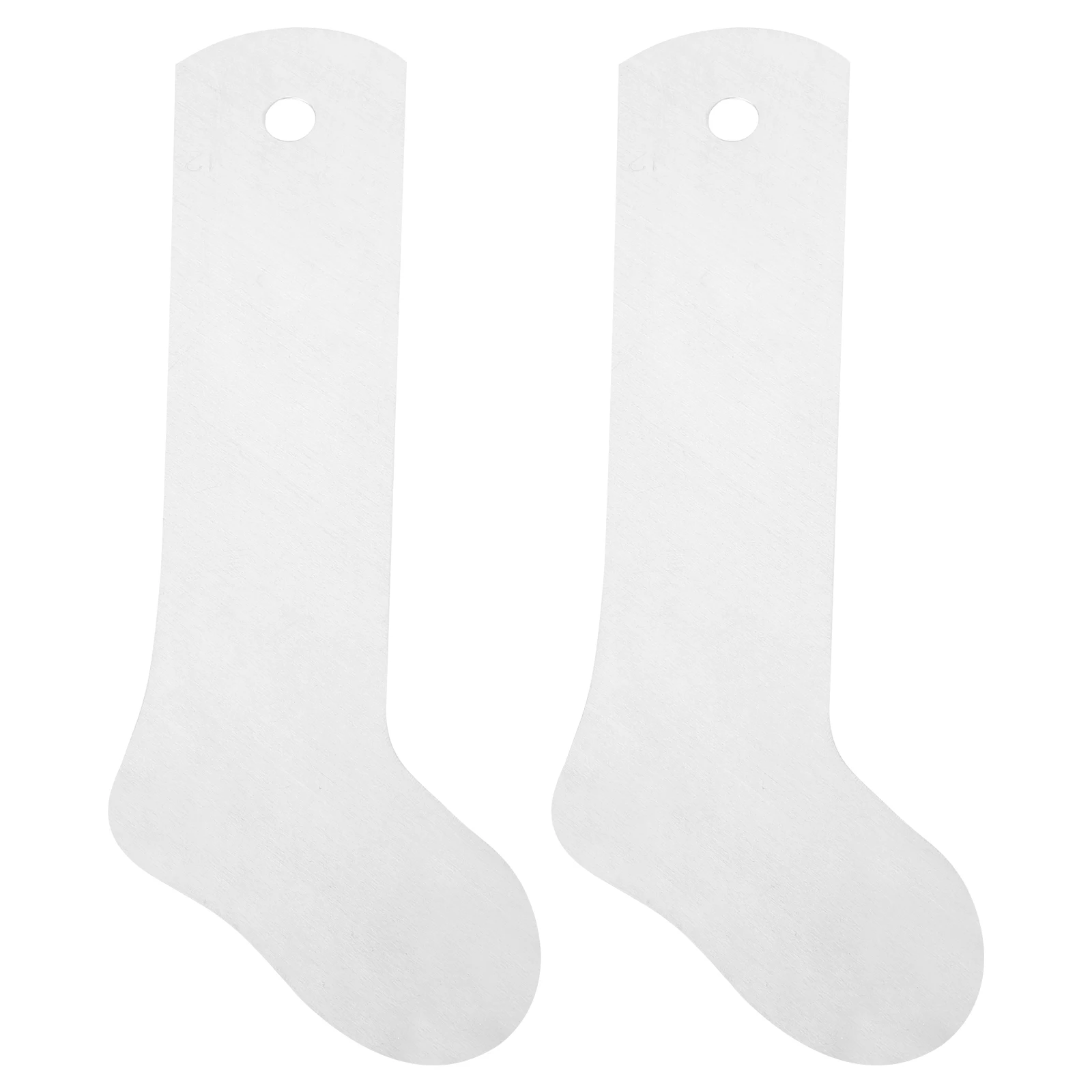 

2pcs Jig Sock Shaping Board For Sublimation Printing Diy Transfer Tool Aluminum Heat Press Sock Making Kit Straightening Plate