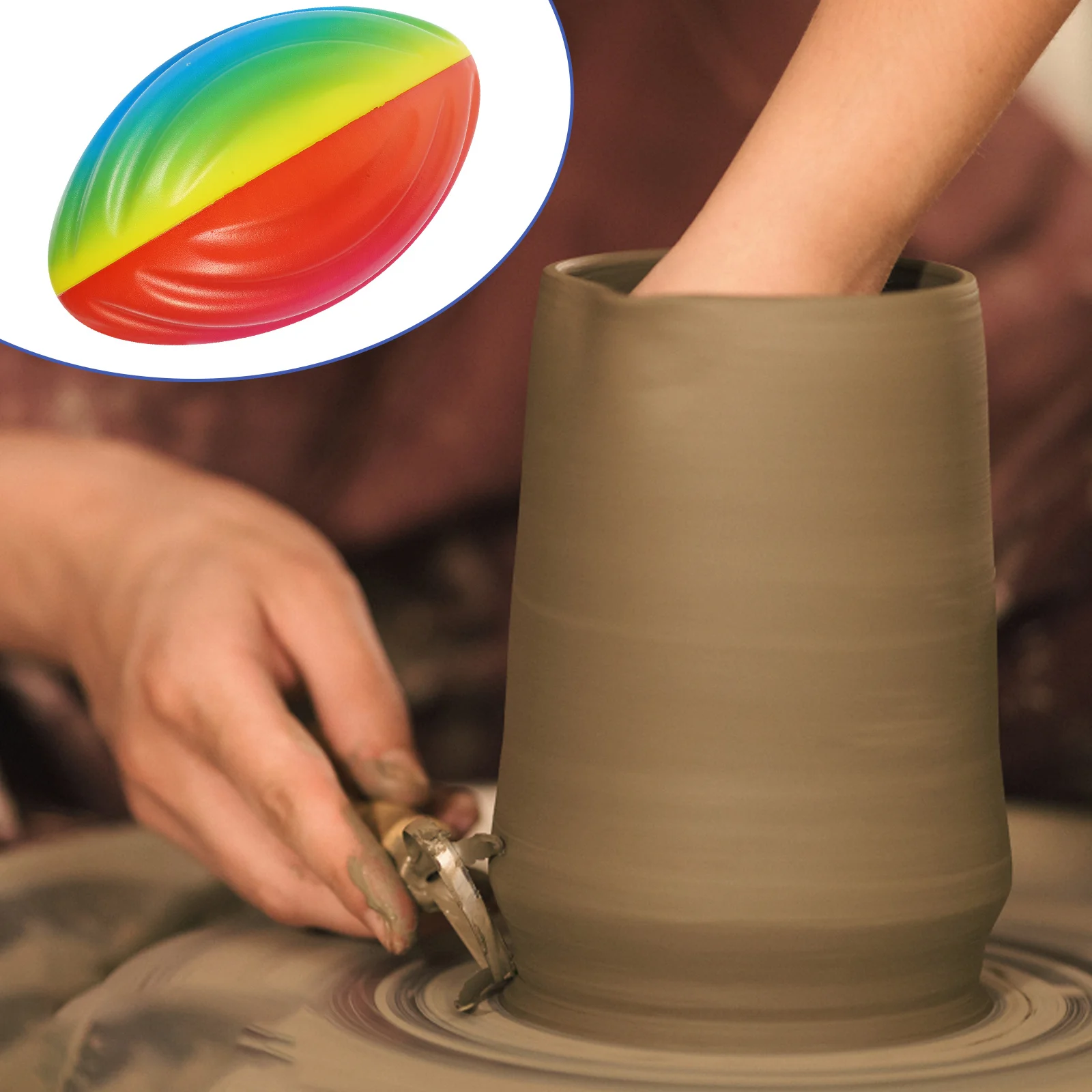 

1pcs Cup Turner Sponge Colorful Foam Insert For Tumbler Epoxy Crafts Replacement Parts Rugby Shape Sponges Tool Accessory