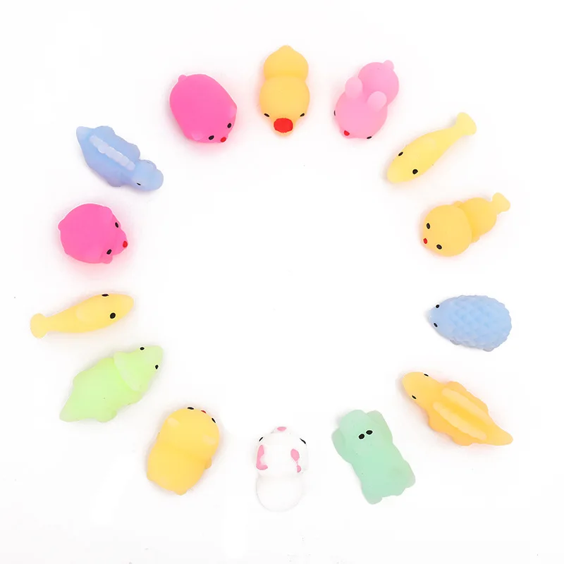 toy ball mochi gift stress-relief 12/24pcs Squishy Toy Cute Pet Doll Antistress Ball Squeeze Mochi Rising Toy Stress Relief