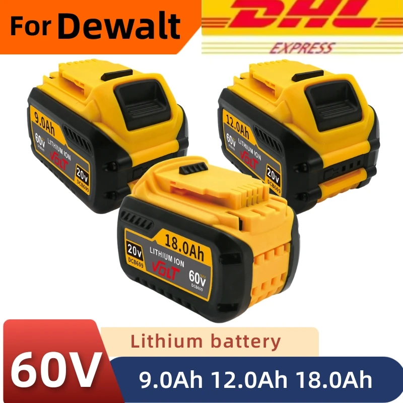 

Para Dewalt DCB609 60V MAX Flexvolt batería 9000mAh batería Compatible DCB547-XJ DCB606 DCB200 batería de herramienta eléctrica