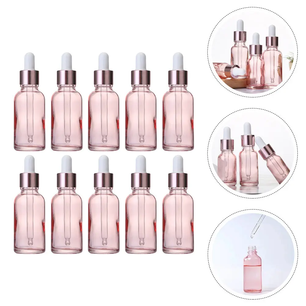 

30Pcs Premium Glass Dropper Bottles for Essential Oils Perfume Aromatherapy Travel Refillable Sub Bottles Empty Lotion