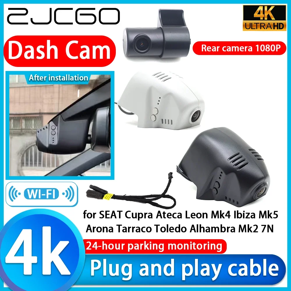 

Recorder 4K UHD Plug and Play DVR Dash Cam for SEAT Cupra Ateca Leon Mk4 Ibiza Mk5 Arona Tarraco Toledo Alhambra Mk2 7N