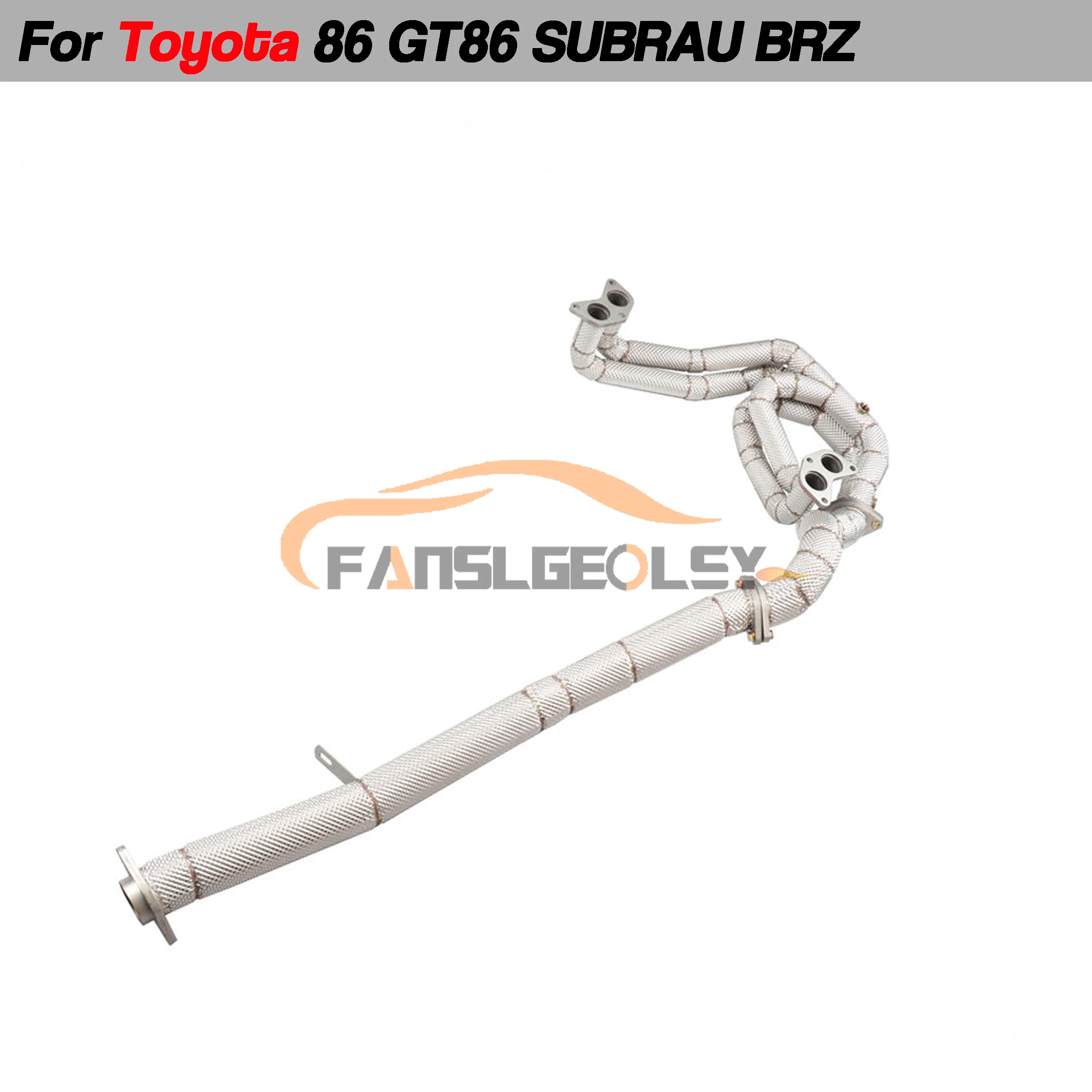 For Toyota Subaru Brz 86 GT86 Stainless Performance Manifold Exhaust System With Heat shield and catalytic converter Headers