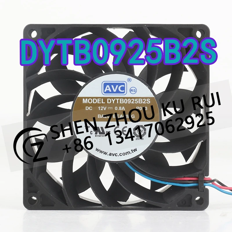 

Original new Taiwan AVC 9CM 12V 0.80A AC EC 9025 High air volume violent chassis 90X90X25MM DYTB0925B2S cooling fan