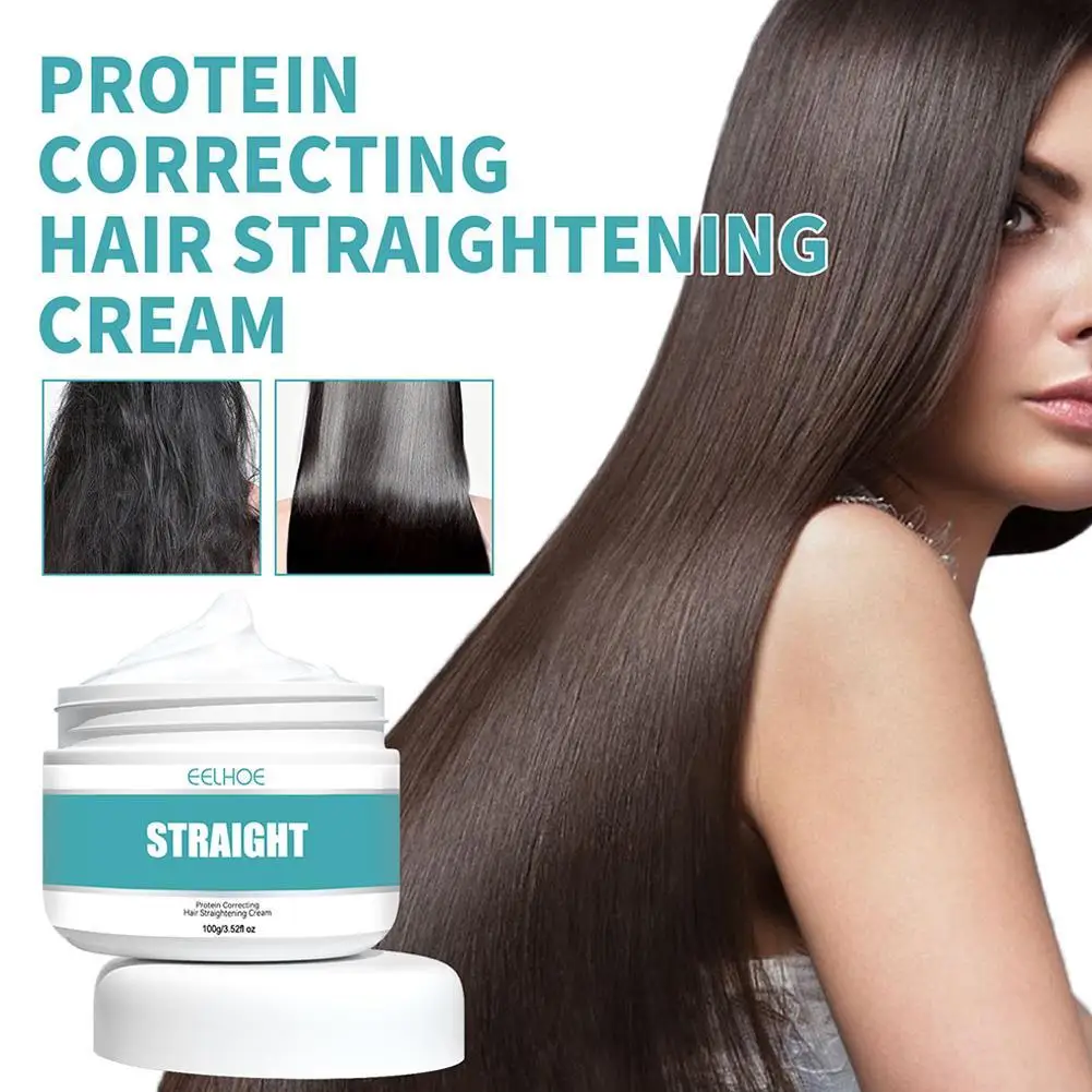 

Protein Correction Hair Straightening Cream With Smoothing Home Styling Straight Hair Softener Free From Pulling And Not Hurting