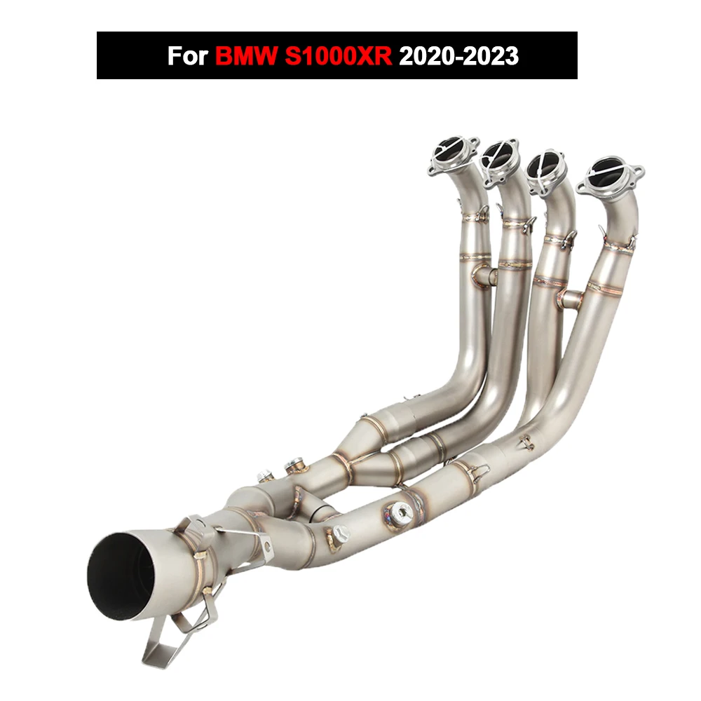 Sistem Knalpot Sepeda Motor Stainless Steel Pipa Penghubung Depan Peredam Suara Dengan DB Killer Untuk BMW S1000XR 2020-2023