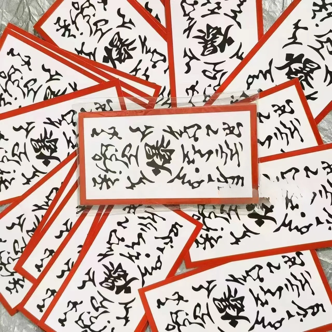Naruto Anime Exploding Tag Seals - Juego de pegatinas coleccionables para fundas de tarjetas, diarios, accesorios de cosplay