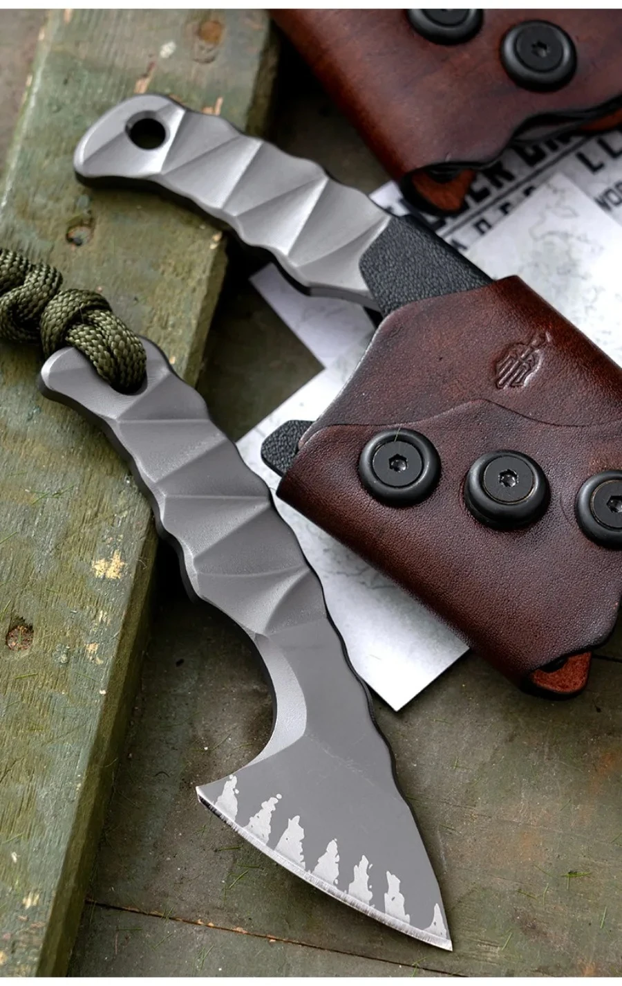 فأس صغير الأكثر مبيعًا يتميز بتصميم فولاذي كامل D2، لعبة صغيرة رائعة للغاية، سكين تسلق خارجي محمول هدية للرجال