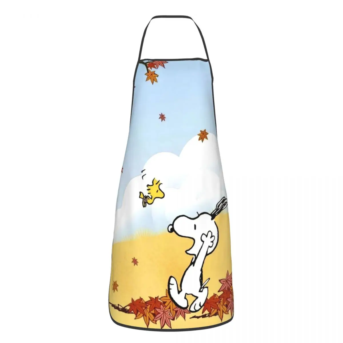 Custom Bib S-Snoopys Aprons for Men Women Unisex Adult Chef Kitchen Cooking Anime Manga Tablier Cuisine Painting