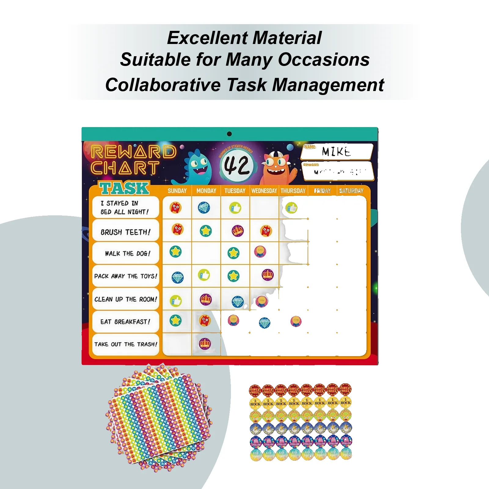 Children's Magnetic Development Self Discipline Table Reward Program Table Good Habits Tear Off Sticker Reward Chart