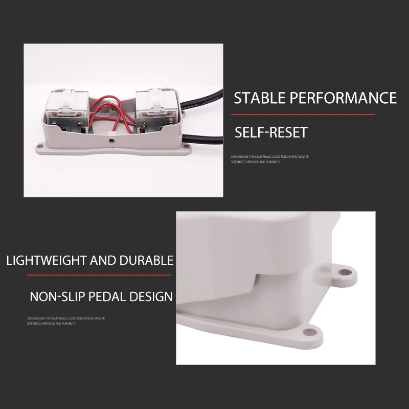 Foot Switch Pedal Push Button Controller YDT1-20 101 Reverse With Wire Aluminum Case Double Control Single Three Phase Motor