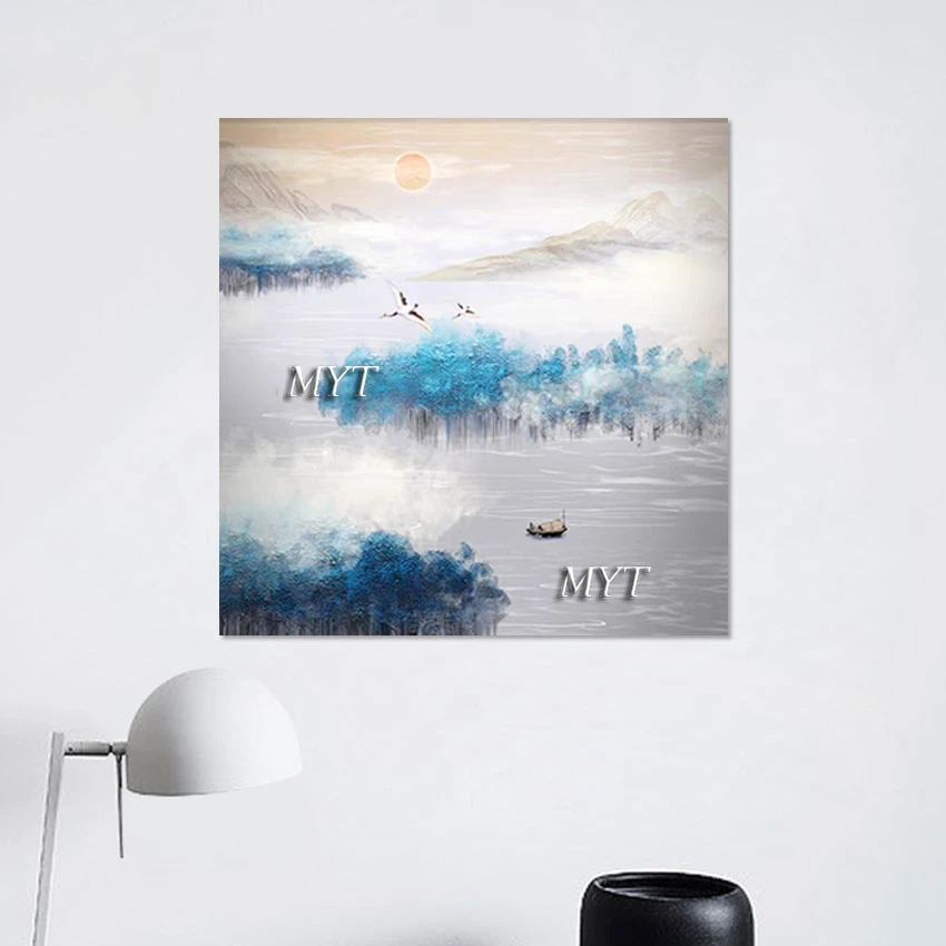 

Chinese Landscape Painting Abstract 3d Picture Beautiful Scenery Art Wall Decor As A Gift Frameless Canvas Artwork Dropshipping