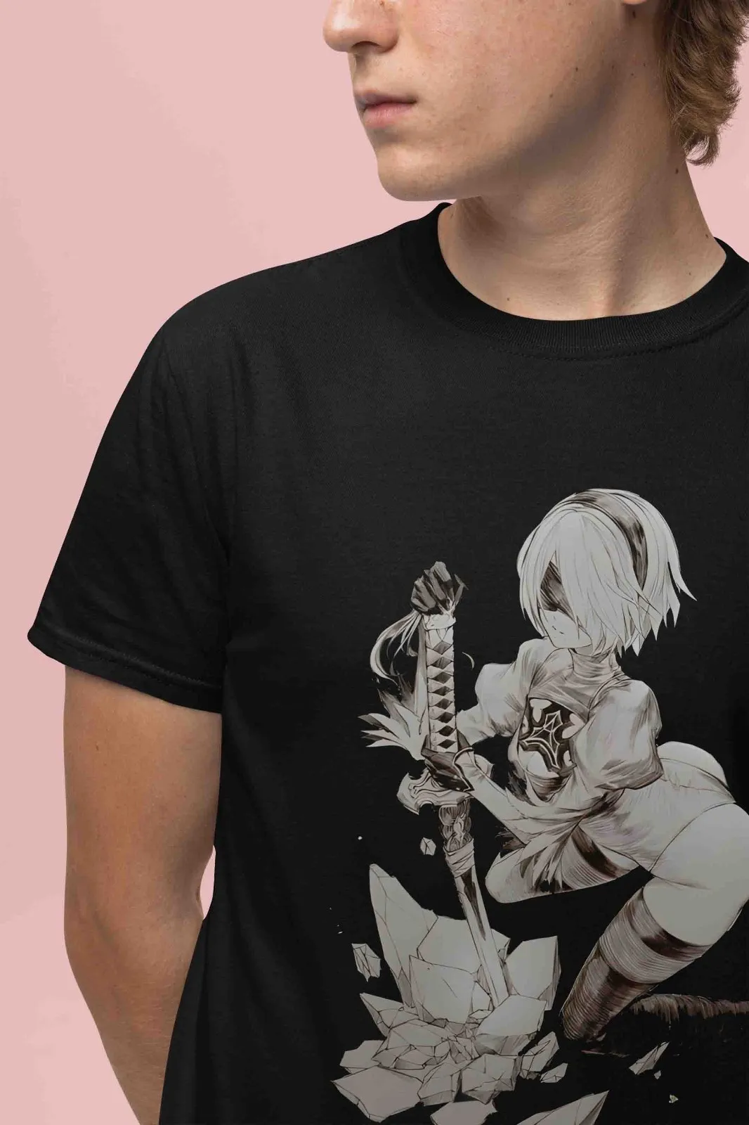 Nier Automata Shirt YoRHa 2B Tshirt 9S T-Shirt A2 Top Eve Nines Adam Anime Tee