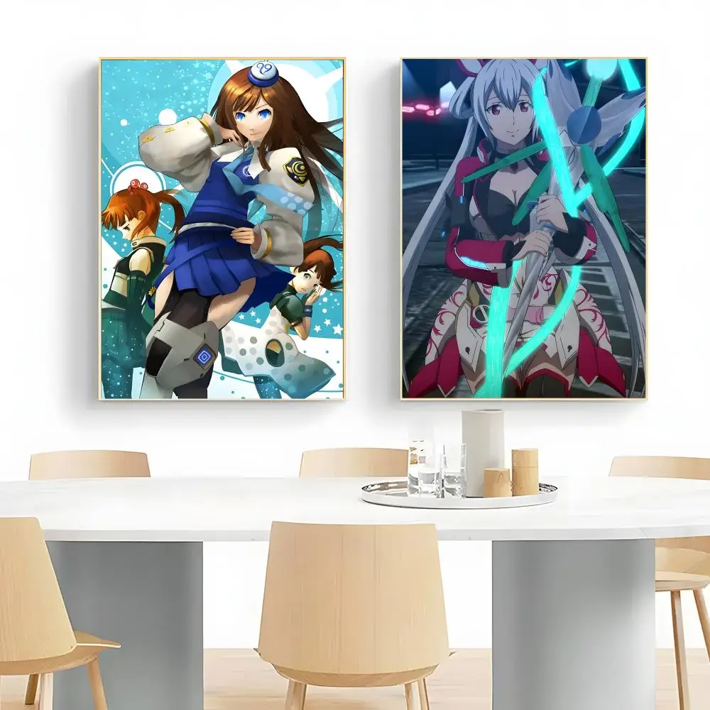 fantasy anime P-Phantasy Star Online 2 The Animation Poster Wall Art Print Decorative Mural Home Decor Gift Unframed