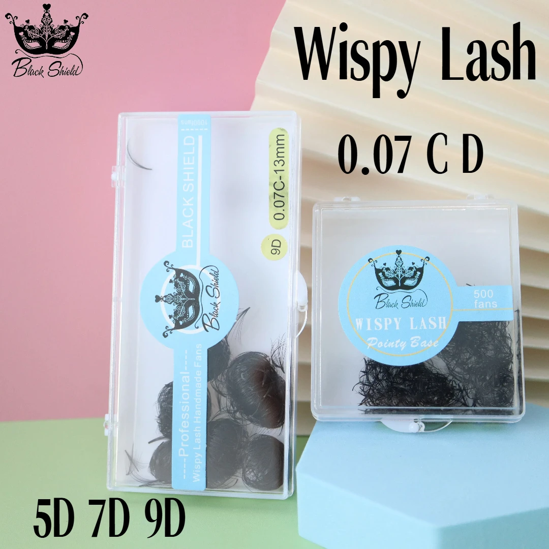 

Black Shield 5D 7D 9D Premade Wispy Fans False Eyelash Extensions High Quality Loose Lashes Cosmetic Makeup Tools for Women