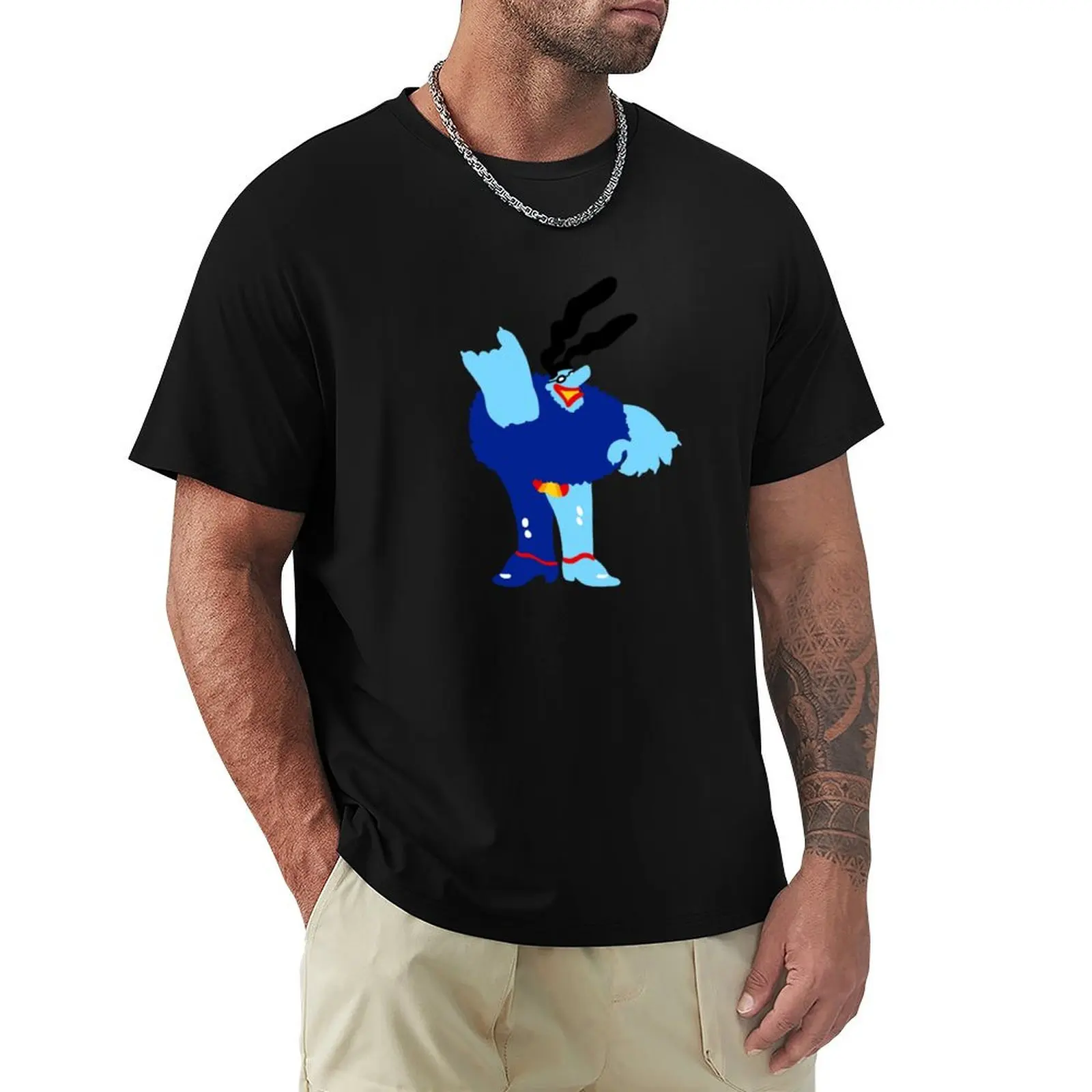 Minimal Blue Meanie T-Shirt High Quality Durable T-Shirt