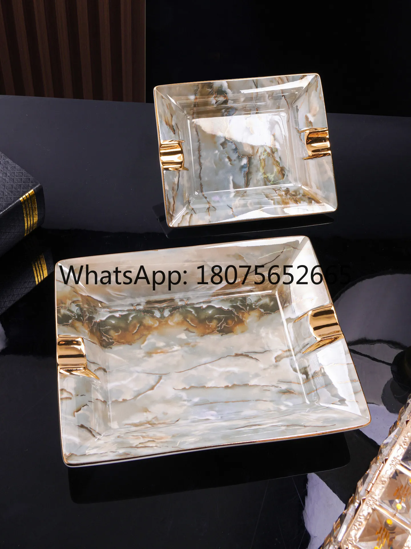 Cigar ashtray - ceramic ashtray for office or living room
