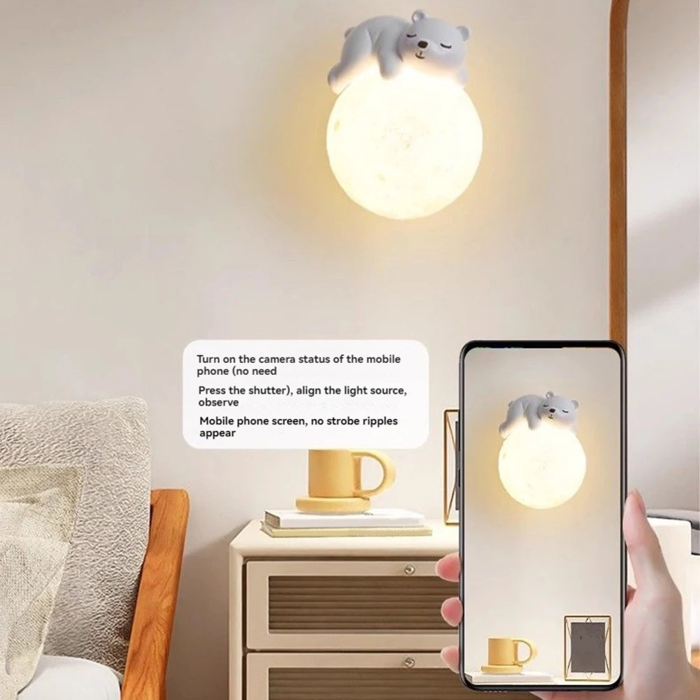 

Проводной современный светодиодный настенный светильник с регулируемой яркостью для детской спальни, настенный светильник для гостиной, прихожей, ресторана-AB52