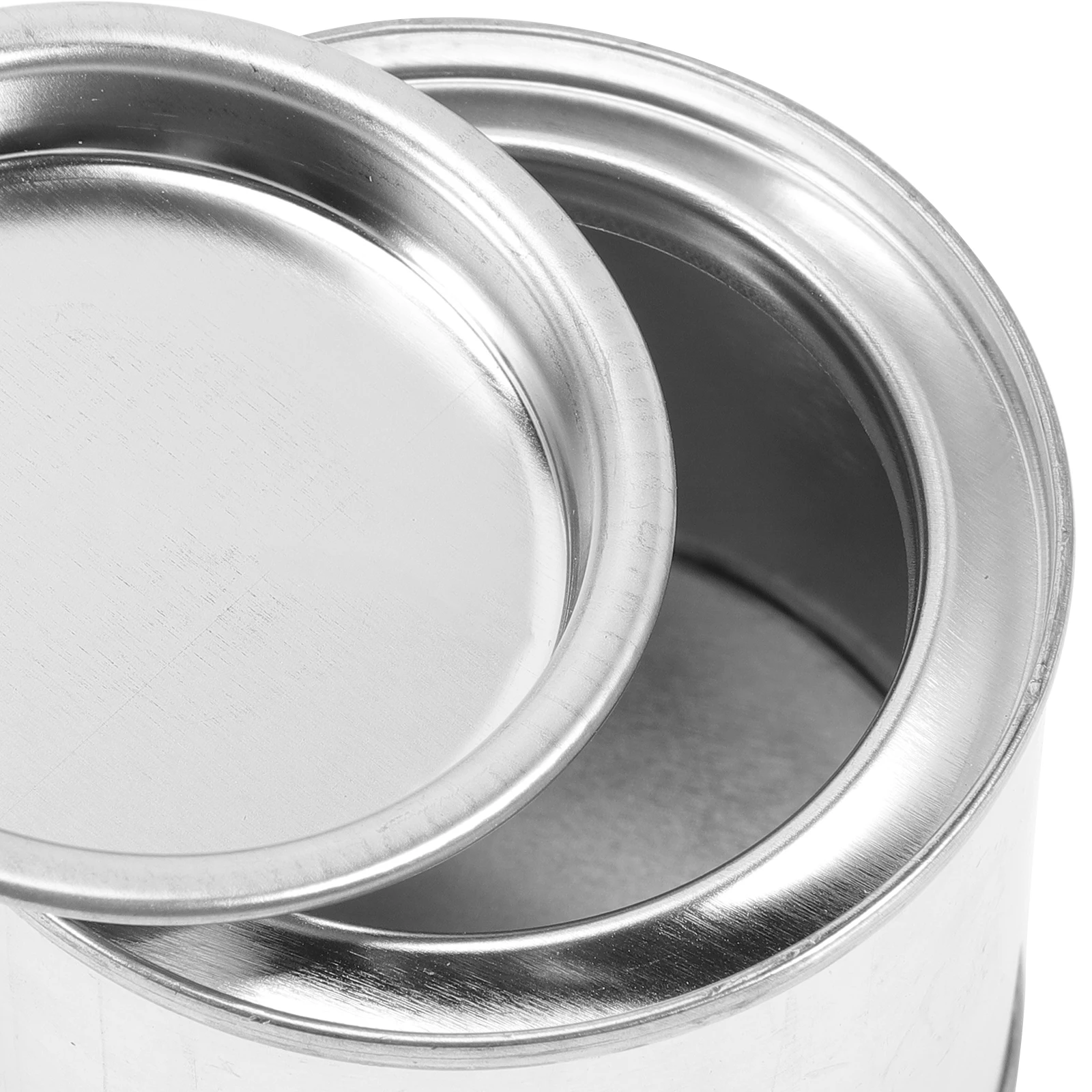 10 個 0 1L 金属ペイント缶保存容器再利用可能な空の顔料キャニスターラウンド密封されたバケツの保管
