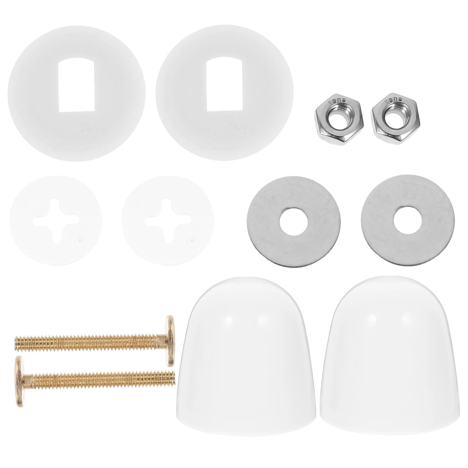 

1 Set Toilet Bolt Caps Replacement Kit Durable Rust-Resistant Toilet Screws Covers For Seat Repair Decorative Hardware Fasteners