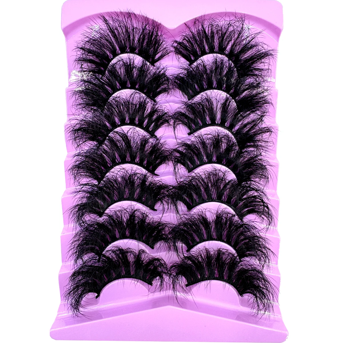 7 Pairs Fluffy Lashes 10-25mm 3D Mink Lashes Long Thick Natural False Eyelashes Wholesale Lashes Vendors Makeup Mink Eyelashes view 2