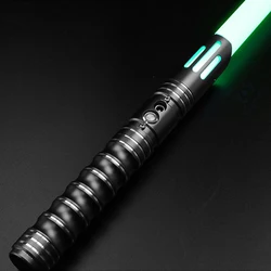 Lichtzwaard Metalen Rgb Laser Zwaard Licht Sabel Speelgoed 7 Kleurverandering Kids Soundfonts Force Fx Foc Blaster Speelgoed Jedi Laser Zwaard Cadeau