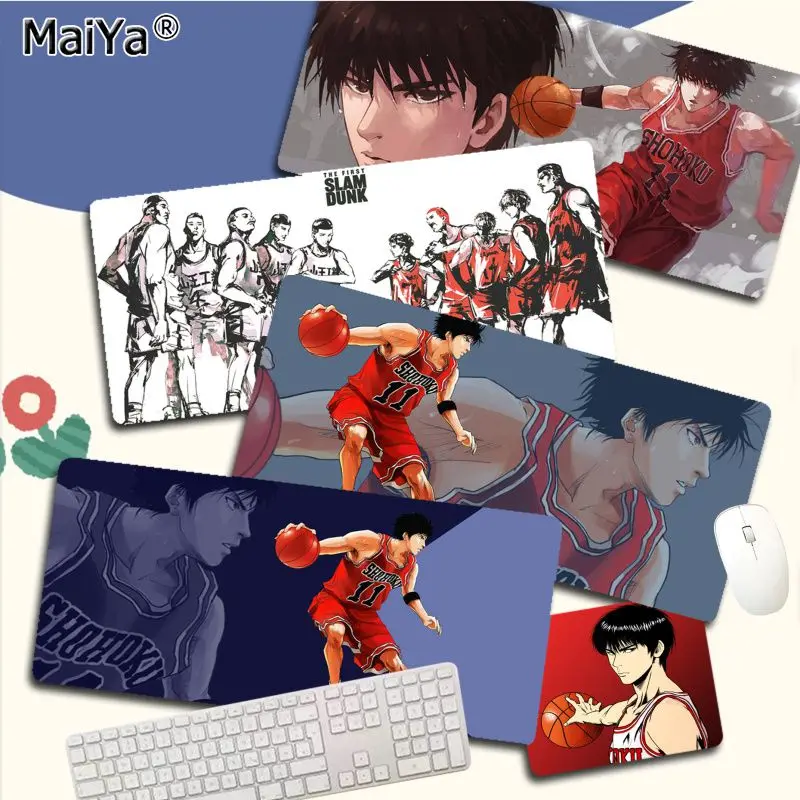 SLAM DUNK Mousepad karet cantik, alas Mouse karet tahan lama ukuran untuk permainan CSGO Desktop PC komputer Laptop