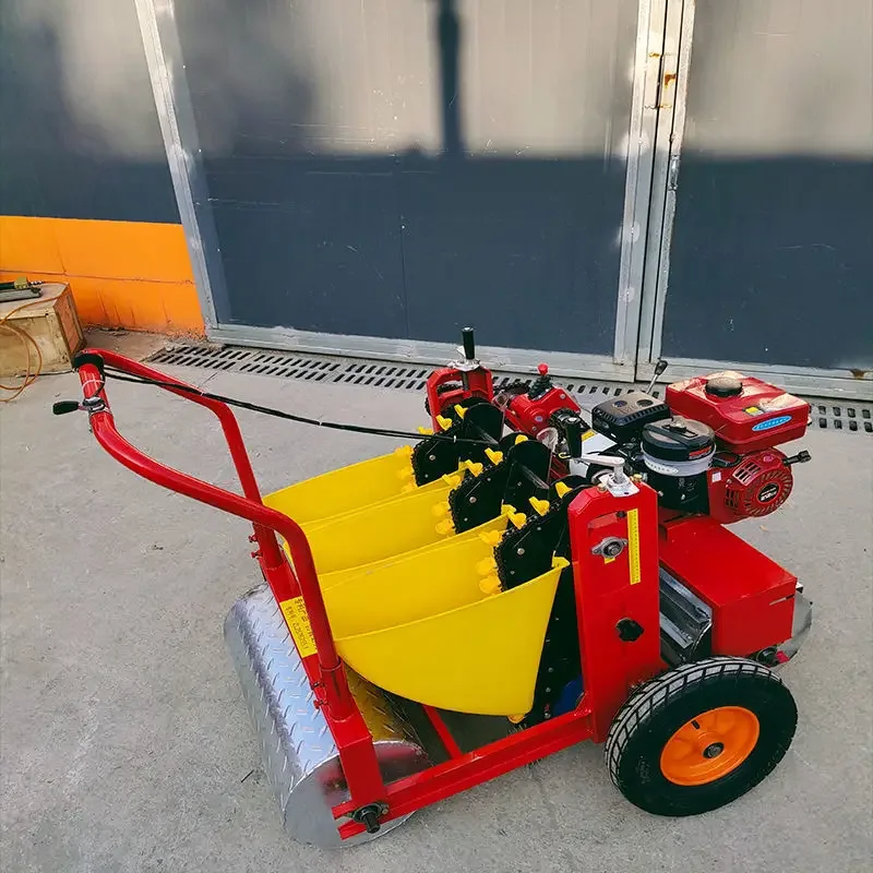 self-propelled, new hand-pushed , garlic on-demand machine