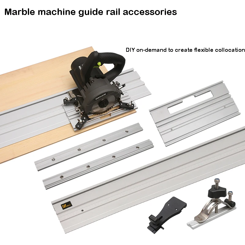 Accessories For Circular Saw Guide Rail Track Saw Base Guide-Rail-Connector Tracksaw Carpentry Marble machine Wood Cutting Tools